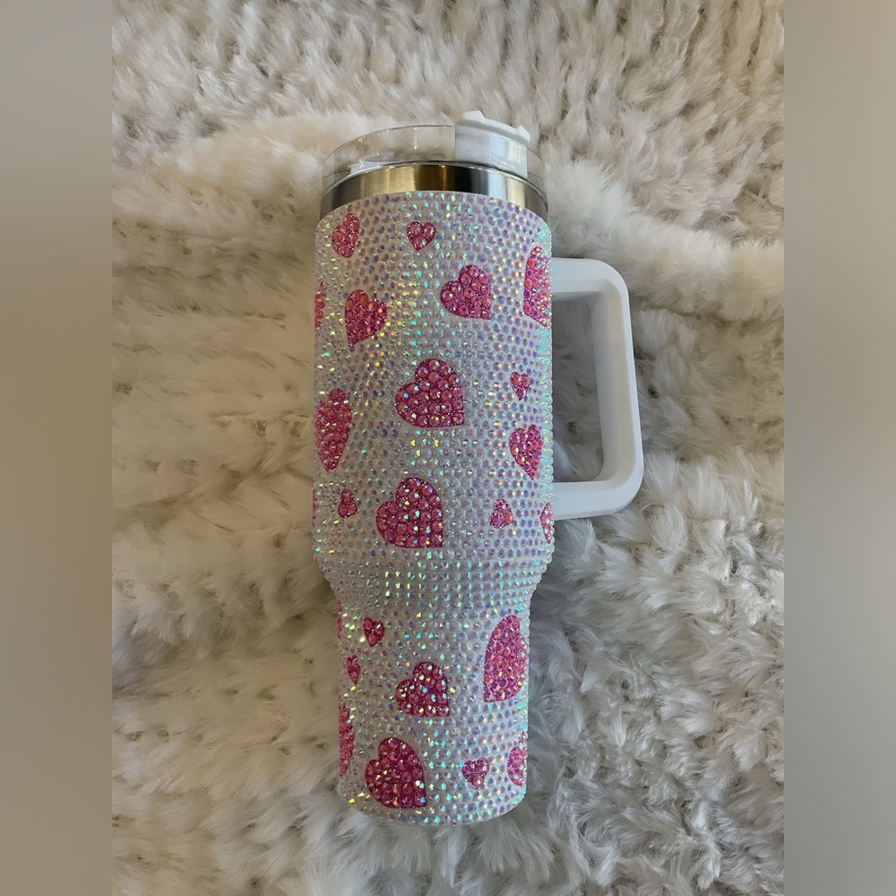 40oz bling tumbler